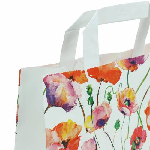 Floristik24 Papirpose valmue 22cm x 10cm x 28cm 25stk