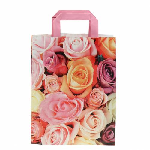 Floristik24 Papirpose rose 22cm x 10cm x 28cm 25stk