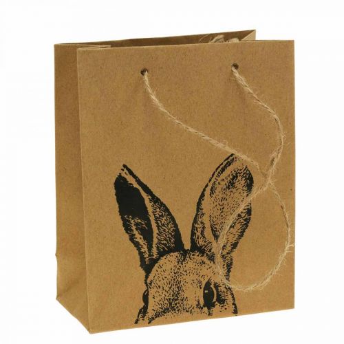 Gavepose påskepapirpose kaninbrun 16×6,5×20cm 6stk