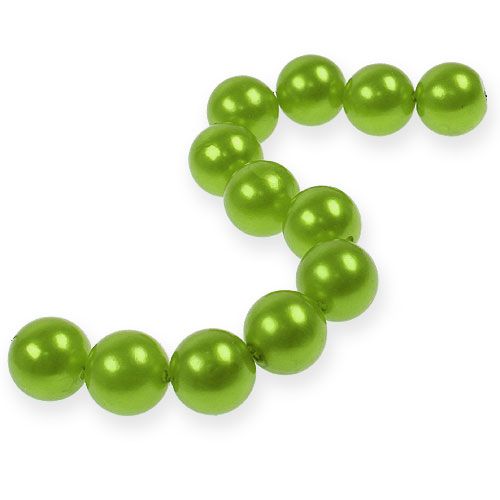 Deco perler Ø2cm eplegrønne 12p
