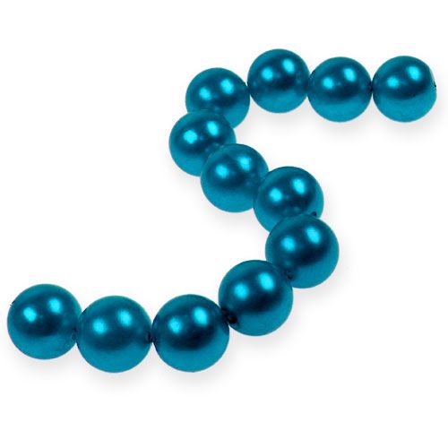 gjenstander Deco perler Ø2cm blå 12p