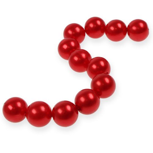 Deco perler Ø2cm rød 12p