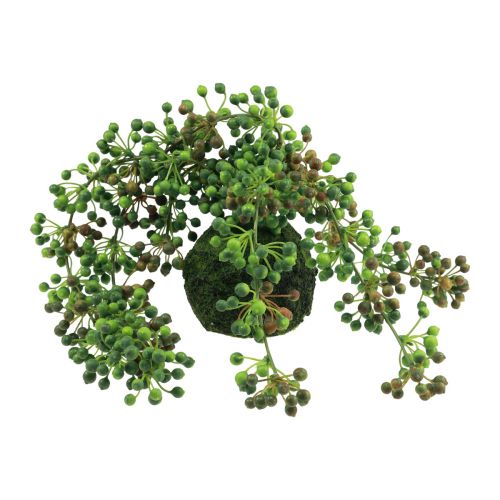 Floristik24 Perlestreng kunstig mose ball kunstige planter grønn 38cm