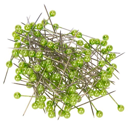 Grønne perlehodede blomsternåler, allsidig bruk, Ø4 mm, 40 mm, 150 stk. kjøpe | Floristik24.no