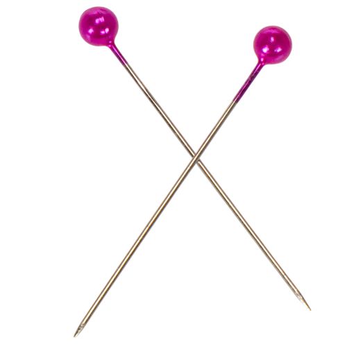 Blomsternåler med perlehode, rosa, Ø4 mm, 40 mm, 150 stk. | Floristik24.no