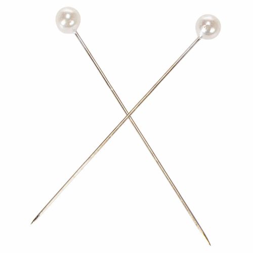 Perlehodepinner Ø6mm 65mm Hvite | Floristik24.no