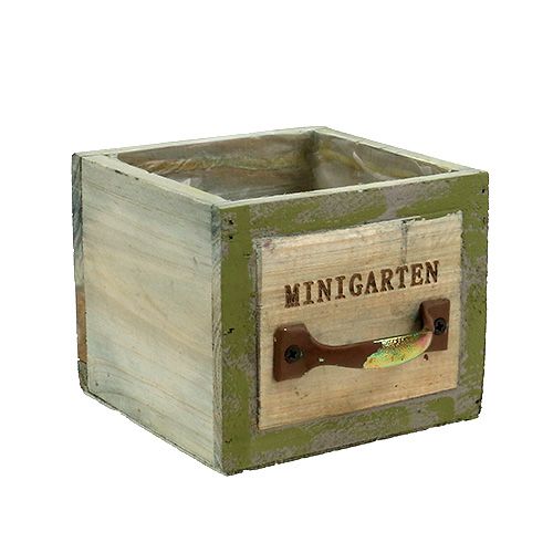 Floristik24 Planteskuff treverk 11,5 cm x 11 cm