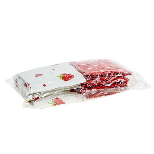 Floristik24 Plantekasse 10x10cm 8 stk. Rød/Hvit