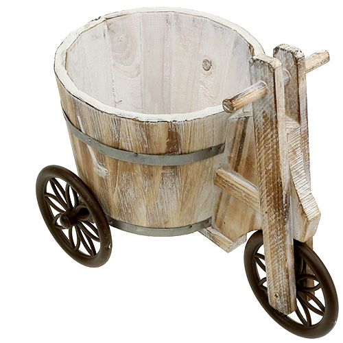 Floristik24 Planter trehjulssykkel hvit H25cm