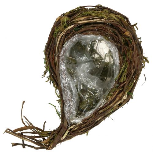 Floristik24 Planter laget av vinstokker og mose 35cm x 20cm