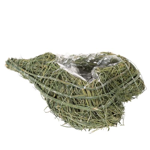 Plantehjerte laget av naturmateriale med folieinnlegg, 22 cm, 2 stk. | Floristik24.no