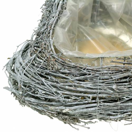 Floristik24 Plante hjertegrener vasket hvite 60cm x 42cm