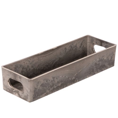 Kompakt rektangulært brett, allsidig bruk for dekorasjon og planting, 23 cm