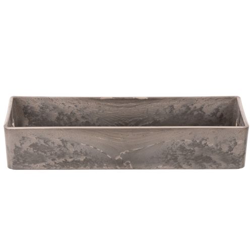 Kompakt rektangulært brett, allsidig bruk for dekorasjon og planting, 23 cm | Floristik24.no