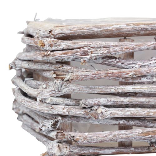 Floristik24 Plantekasse plantekassegrener vasket hvit 30×17×12cm