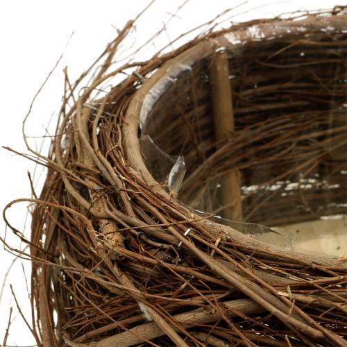 Floristik24 Plantekurv vinranker og kvister naturlig Ø37 / 28cm, sett med 2