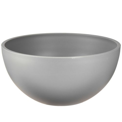 Floristik24 Blomsterpotte av plast, blomsterskål, grå, Ø25 cm, H12 cm