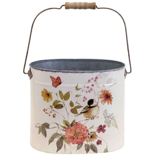 Floristik24 Plantekrukke i metall med håndtaksfjær Ø28/22/18cm sett med 3 stk