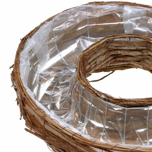 Floristik24 Planteringbark naturlig planteskål Ø50/43cm sett med 2 stk