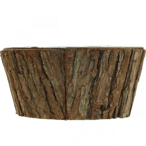 Floristik24 Planteskål, plantekasse, blomsterskål, trebarkdekor Ø21cm H10cm