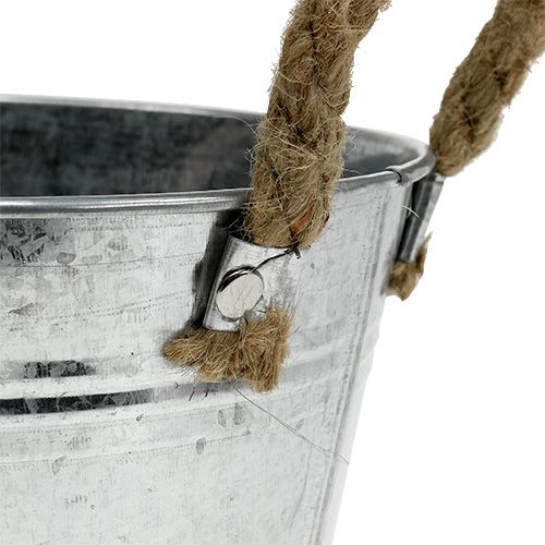 Floristik24 Planterskål laget av sølvplate Ø18cm H10cm