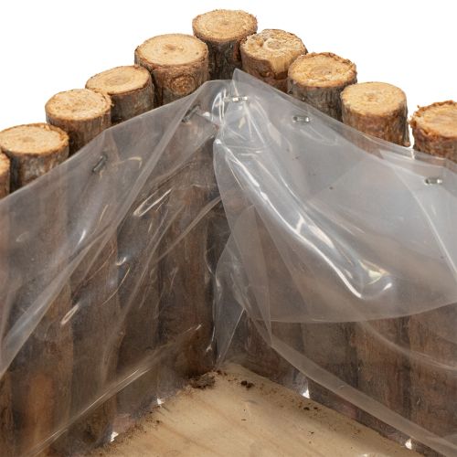 gjenstander Planteskål firkantede naturlige bjørkegrener 14,5/20 cm sett med 2