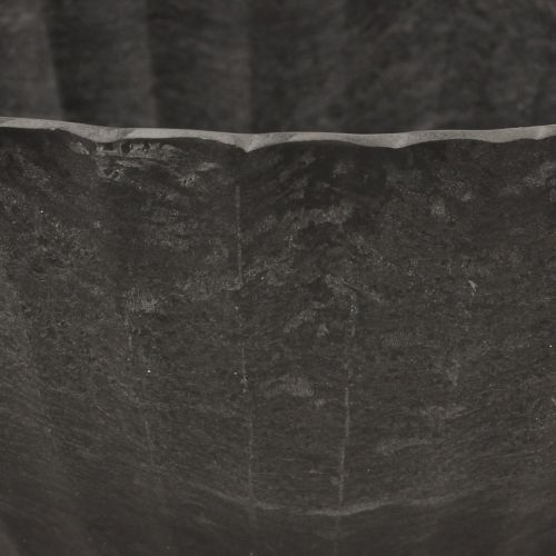 Floristik24 Planteskål med riller, plantebåt, antrasitt, 24 cm