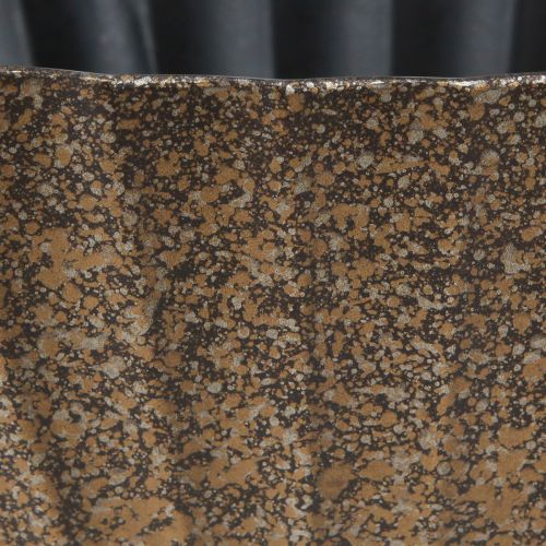 Floristik24 Planteskål med riller oval antrasittgull 41,5 × 16 × 16 cm