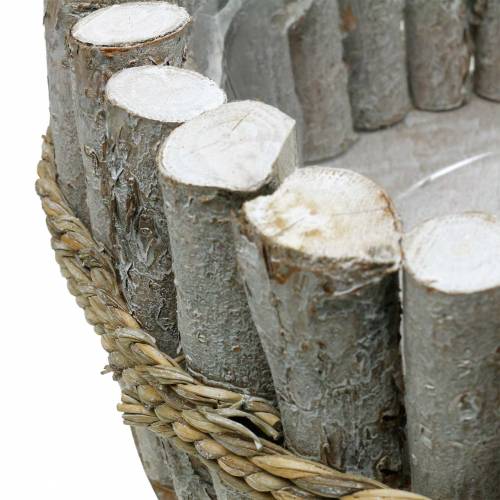 Floristik24 Planteskål laget av grener Ø33cm H13cm