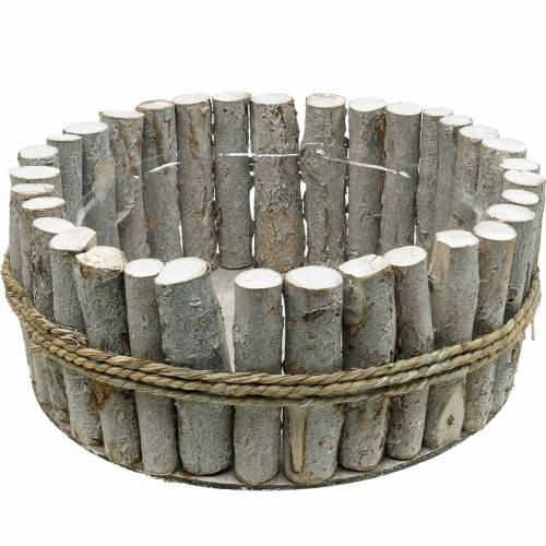 Floristik24 Planteskål laget av grener Ø33cm H13cm