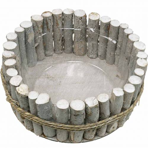 Floristik24 Planteskål laget av grener Ø33cm H13cm