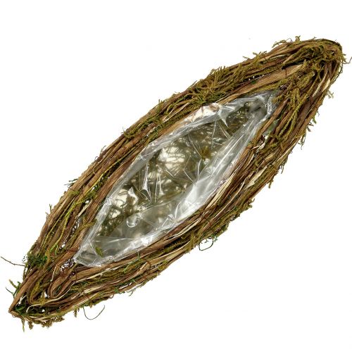 Plantebåt til graven 57cm x 19cm 1 stk