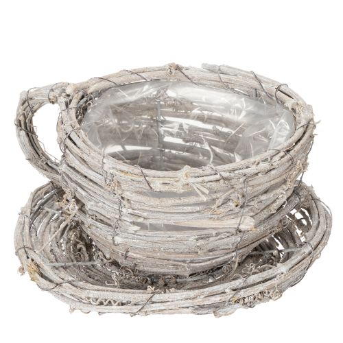 gjenstander Tekopp laget av naturmateriale med rustikk sjarm for eksklusiv innendørsdekorasjon 13 cm