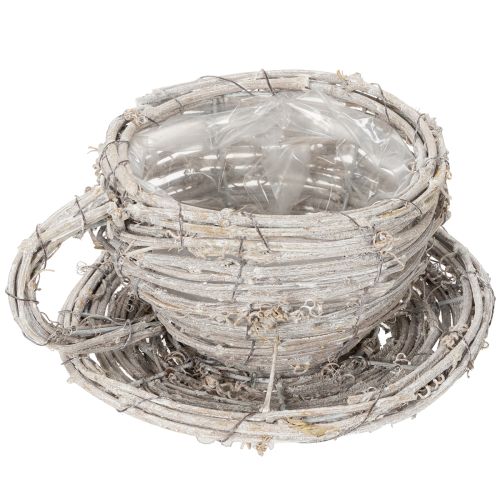 gjenstander Tekopp laget av naturmateriale med rustikk sjarm for eksklusiv innendørsdekorasjon 13 cm