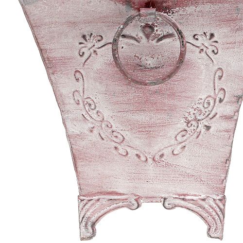 Floristik24 Planteplantepotte firkantet rosa 16,7cm x 16,7cm H16,5cm