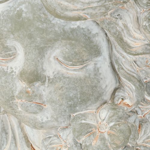 gjenstander Blomsterpotte, engel avstøpt steinfigur, gravdekorasjon 19,5 × 12 × 19,5 cm