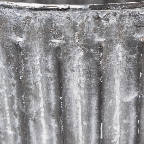Metallblomsterpotte, dekorativ