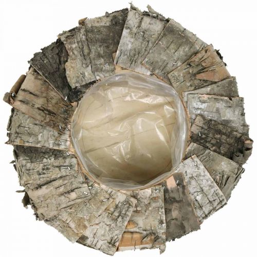 Floristik24 Plantepotte rund bjørkebark plantepotte Ø25cm H10cm