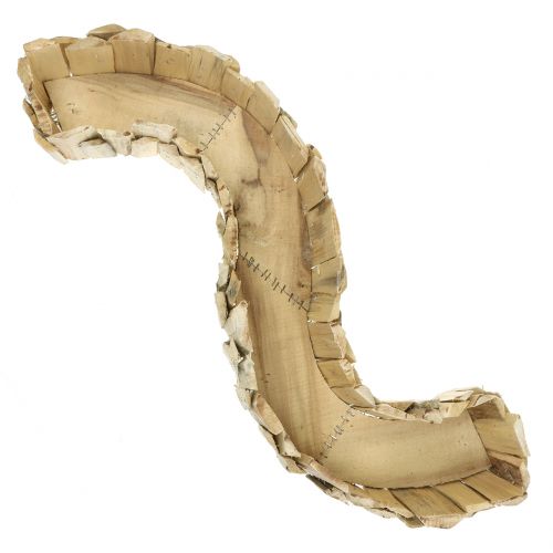 Floristik24 Bølgeplanter laget av tre, naturlig L76cm