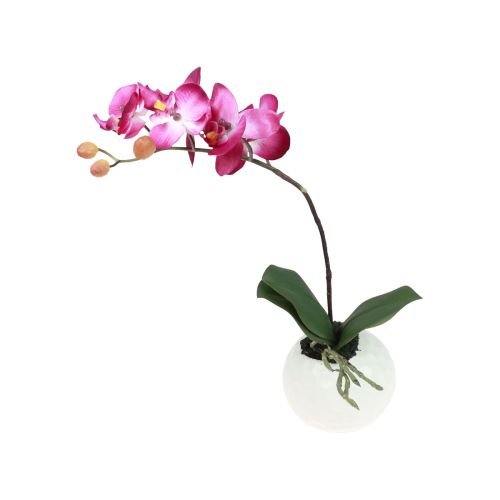 gjenstander Kunstige orkideer i potte Phalaenopsis kunstige blomster orkideer rosa 34cm