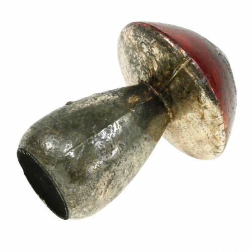 Floristik24 Dekorativ sopp mørkerødt glass H13cm