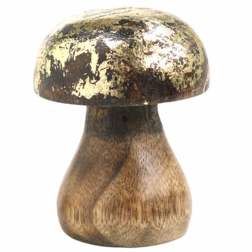 Floristik24 Tresopp gyllen, naturlig mangotre Ø5cm H6,5cm 4stk