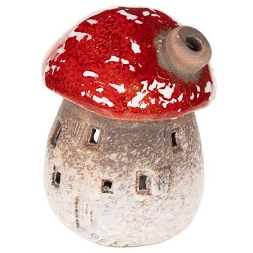 Sopphus Fyrhus Dekorativ Figur Fluesopp med Peis 10cm 2 stk | Floristik24.no