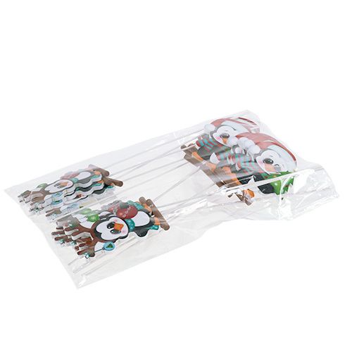 Floristik24 Pingvin på pinne 8,5cm 16 stk