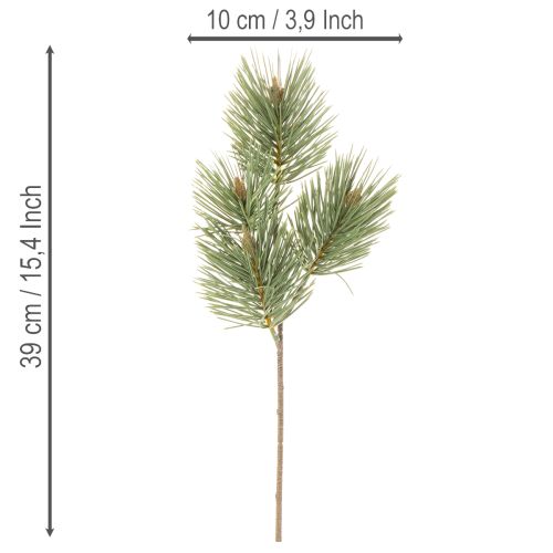 Kunstig furugrenpynt til arrangementer 39 cm 6 stk | Floristik24.no