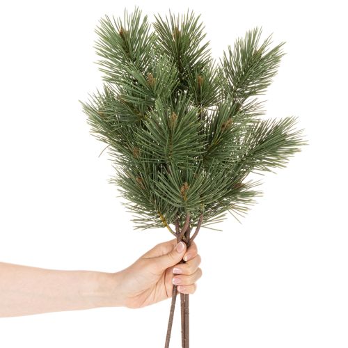 Kunstig furukvist som dekorativ grangren, 55 cm, 3 stk. | Floristik24.no