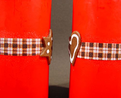 Floristik24 Rubin pilarelys med voksstjerne / hjerte på diamantbånd