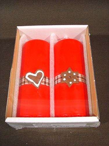 Floristik24 Rubin pilarelys med voksstjerne / hjerte på diamantbånd