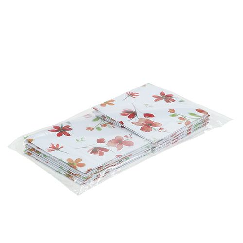 Floristik24 Papirpose 12cm x 12cm med mønster 8stk