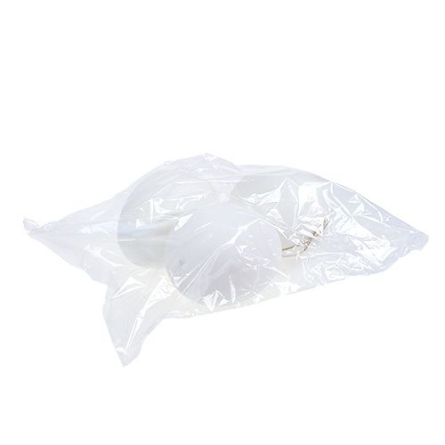 Floristik24 Plast egg maxi 20cm hvit for oppheng 3stk
